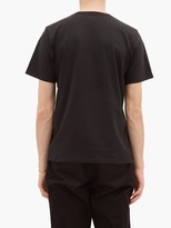 Thumbnail for your product : Saturdays NYC Slash-print Cotton-jersey T-shirt - Black