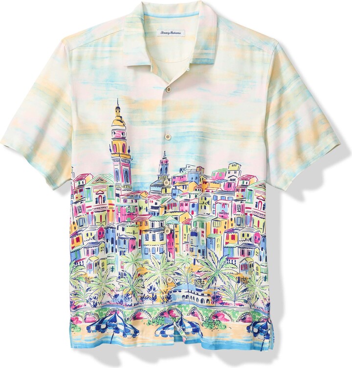 Amalfi Vista Silk Camp Shirt