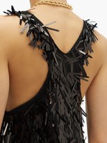 Thumbnail for your product : Norma Kamali Sequin-fringed Mini Dress - Black