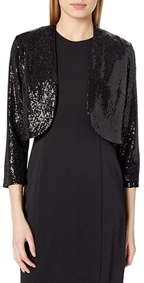 metallic bolero jacket