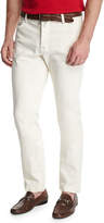 Thumbnail for your product : Kiton Tennis Court Five-Pocket Twill Pants, White
