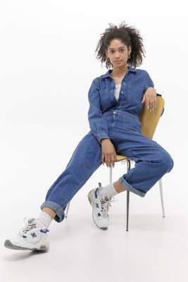 Tommy Jeans Denim Boilersuit - Blue 28 at Urban Outfitters