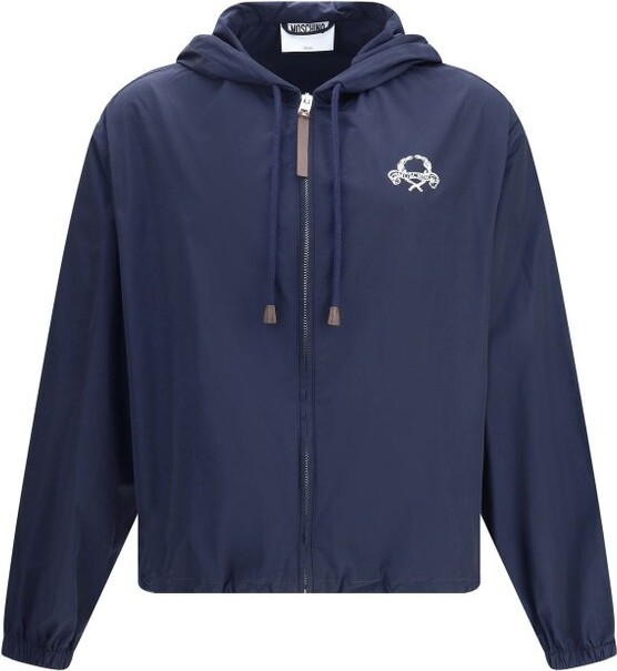 Moschino Laurel Crown Logo Waterproof Jacket