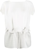 Thumbnail for your product : Pleats Please Issey Miyake Drawstring Waist Plisse Blouse