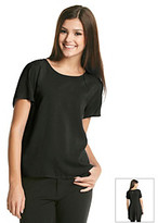 Thumbnail for your product : Lily White Woven High Low Tee