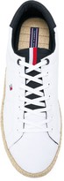 Thumbnail for your product : Tommy Hilfiger Raffia Sole Lace-Up Sneakers