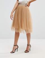 Thumbnail for your product : boohoo Embellished Waist Band Tulle Skirt