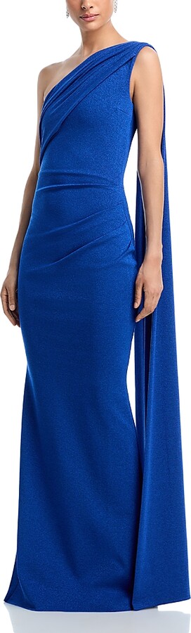 Chiara Boni La Petite Robe Zenab One Shoulder Sash Gown