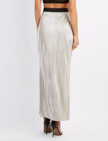 Thumbnail for your product : Charlotte Russe Micro Pleated Maxi Skirt