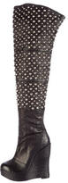 Thumbnail for your product : Thomas Wylde Spiked Over-The-Knee Boots