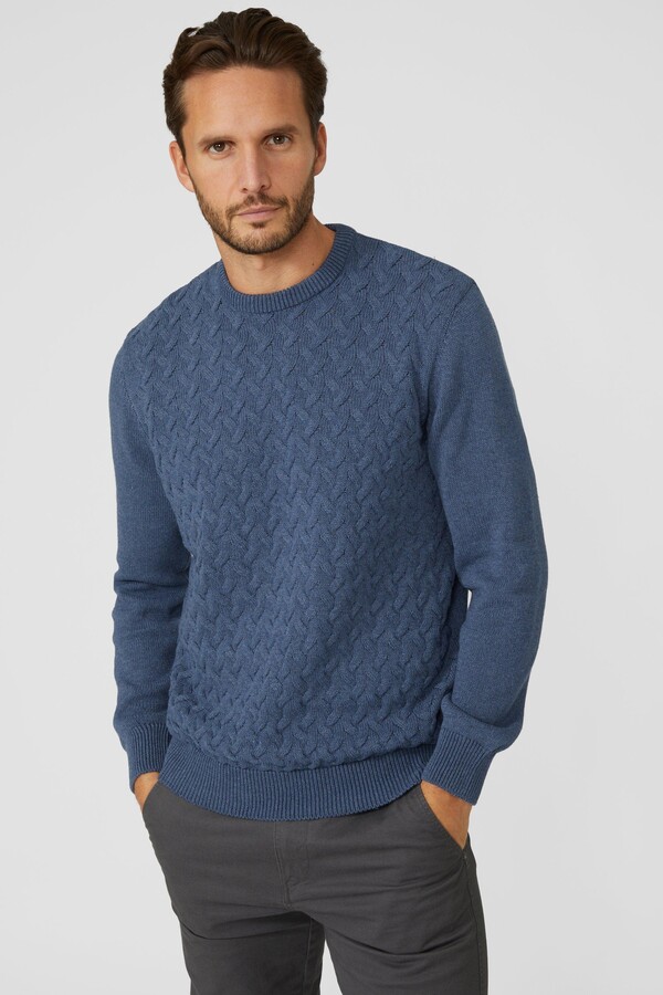 Maine Modern Cable Crew Neck Jumper - ShopStyle