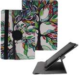 Thumbnail for your product : Tsmine Bluetooth Keyboard w/ Painting Case - Universal Detachable Wireless keyboard [QWERTY] 360 Degree Case Stand Cover [NOT include Tablet], Butterflies Floweres/White