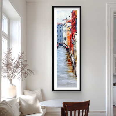 Lark Manor The Grand Canal Venice - Romantic Bridge Framed Print Decor