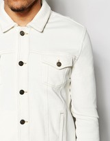 Thumbnail for your product : ASOS Jersey Western Jacket In Off White