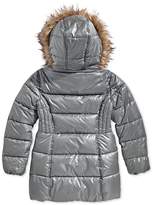 Thumbnail for your product : Michael Kors Big Girls Hooded Stadium Jacket with Faux-Fur Trim