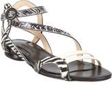 Thumbnail for your product : Chelsea Paris Snakeskin and Ponyhair Amor Sandal