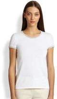 Thumbnail for your product : Piazza Sempione Knit Cotton Trim Top