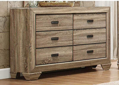 Gracie Oaks Hucksley Wooden 6 Drawer Double Dresser