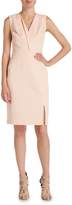 Thumbnail for your product : Adrianna Papell Sleeveless crepe shift dress with ruffle bust