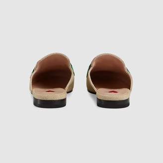 Gucci Online Exclusive women's Princetown canvas slipper