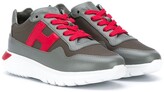 Thumbnail for your product : Hogan Logo Patch Lace-Up Sneakers