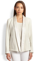 Thumbnail for your product : Eileen Fisher Silk Shawl-Collar Jacket