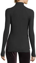 Thumbnail for your product : Loro Piana Cashmere-Silk Turtleneck Long-Sleeve Ribbed Pullover Sweater