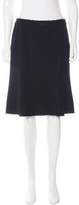 Thumbnail for your product : Alberta Ferretti Wool Knee-Length Skirt