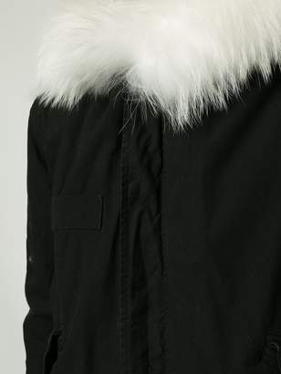 Mr & Mrs Italy fur hooded coat