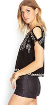 Thumbnail for your product : Forever 21 Tribal Print Woven Top