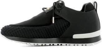 Balmain Black Fabric Sneakers
