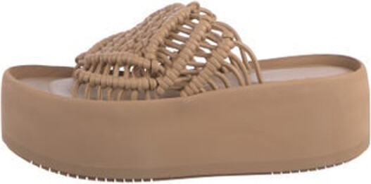 Paloma Barceló Leather Sandals Neutrals Platform Multistrap Unfortunately, due to restrictions, this item may not be eligible for shipping in all areas.