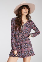 Thumbnail for your product : Forever 21 Ornate Print Chiffon Romper
