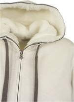 Thumbnail for your product : Brunello Cucinelli Stretch Cotton Lightweight French Terry Reversible Sweatshirt With Dazzling Embroidery Detail Ivory