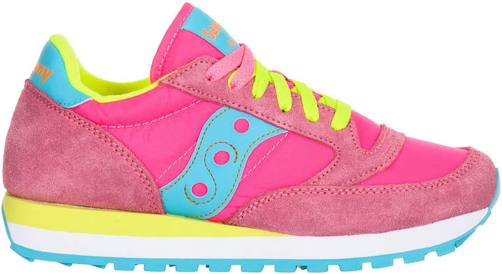 saucony jazz pink yellow