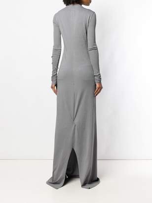 Rick Owens long sleeve jersey gown
