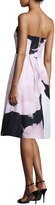 Thumbnail for your product : Nicholas Strapless Paint-Floral Ball Dress, Black