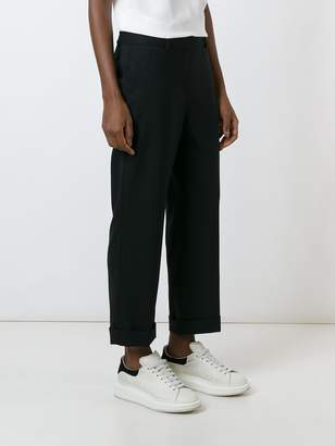 Theory loose-fit cropped trousers