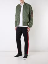 Thumbnail for your product : Alpha Industries ruched-sleeve bomber jacket