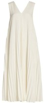Thumbnail for your product : LVIR Pleats Double V-Neck Dress