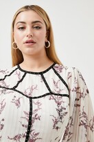 Thumbnail for your product : Karen Millen Lydia Millen Plus Size Floral Stud Woven Blouse