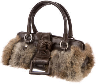 Givenchy Fur-Trimmed Handle Bag