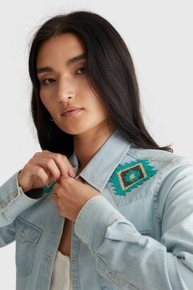 LUCKY LEGEND WESTERN EMBROIDERED SHIRT