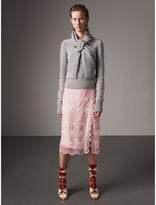 Thumbnail for your product : Burberry Chantilly Lace Trim Embroidered Tulle Skirt