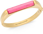 Thumbnail for your product : Kate Spade Gold-Tone Enamel Squared Bangle Bracelet