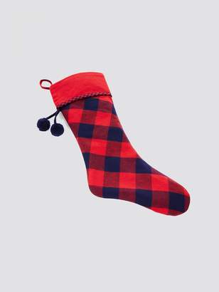 Draper James x Crate and Barrel Buffalo Check Red Plaid Stocking