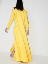 Thumbnail for your product : Carolina Herrera High Neck Embroidered Caftan