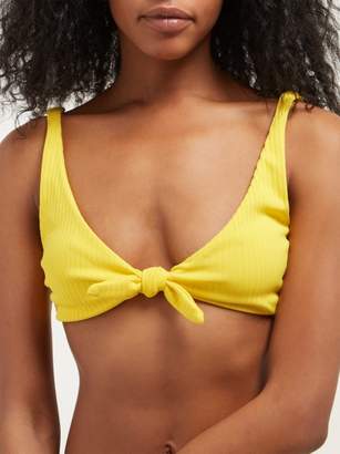 Mara Hoffman Rio Tie-front Bikini Top - Womens - Yellow