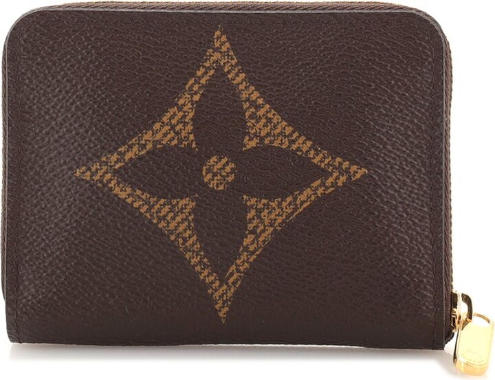Brown Giant Monogram Reverse Zippy Continental Wallet
