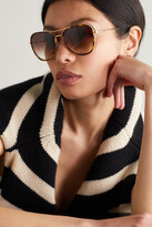 Thumbnail for your product : Barton Perreira Gesner Aviator-style Tortoiseshell Acetate And Gold-tone Sunglasses